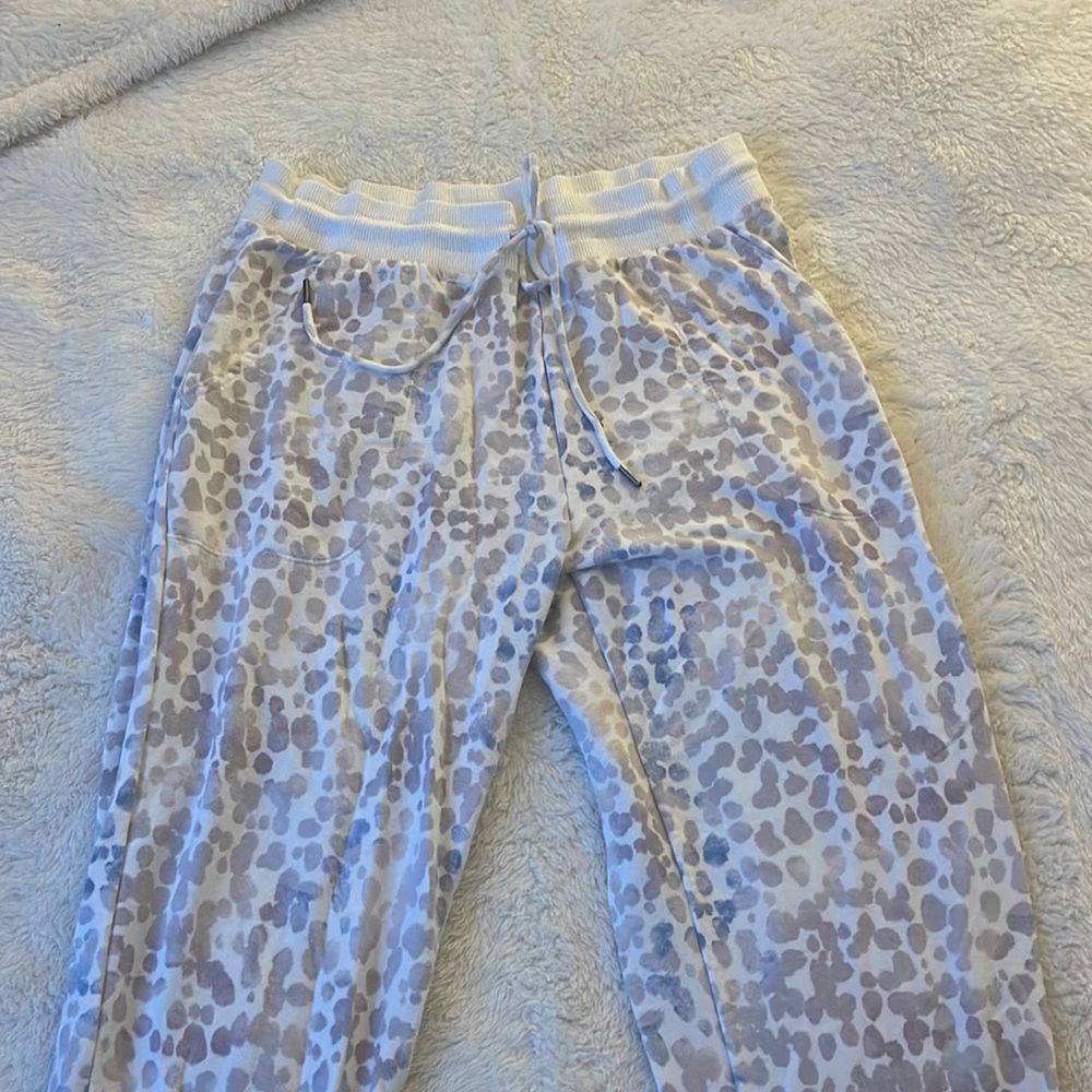 Stars Above Leopard Print Fleece Lined Jogger Pajamas